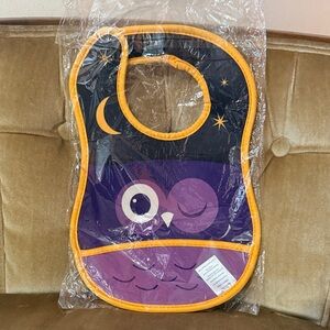 Brand New Double Sided Owl/Chick Bib